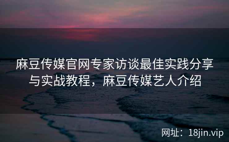 麻豆传媒官网专家访谈最佳实践分享与实战教程，麻豆传媒艺人介绍  第1张