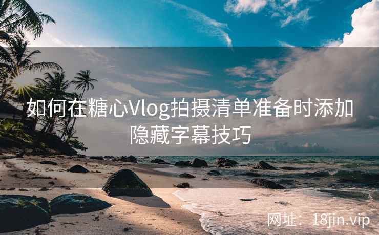 如何在糖心Vlog拍摄清单准备时添加隐藏字幕技巧  第1张