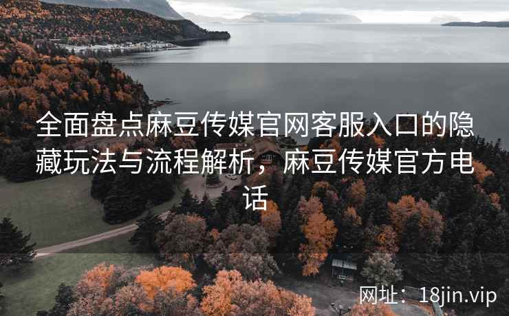 全面盘点麻豆传媒官网客服入口的隐藏玩法与流程解析，麻豆传媒官方电话  第2张