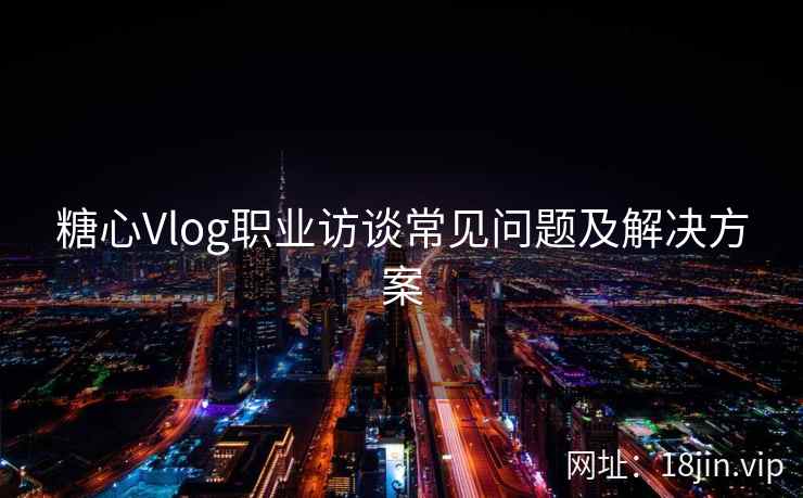 糖心Vlog职业访谈常见问题及解决方案  第2张