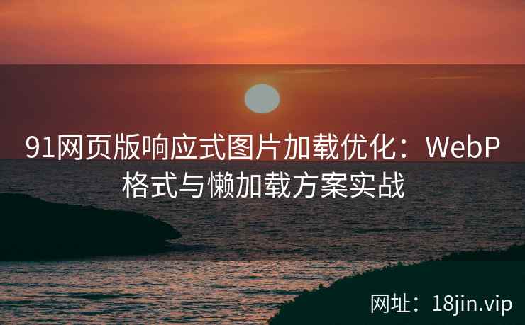 91网页版响应式图片加载优化：WebP格式与懒加载方案实战